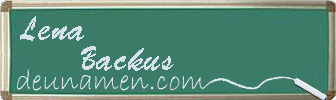 Lena Backus Visitenkarte